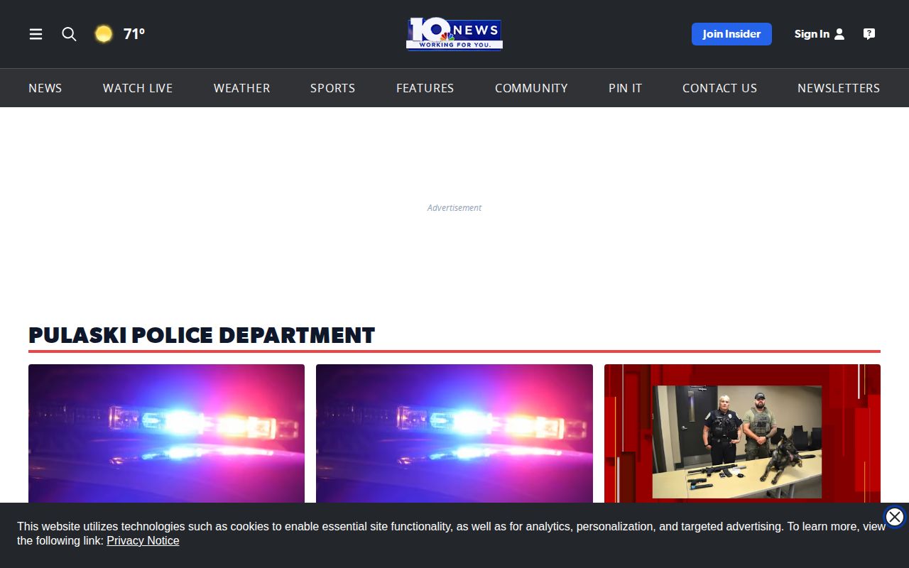 Pulaski County arrest-record news, WSLS Pulaski Police Department topic source