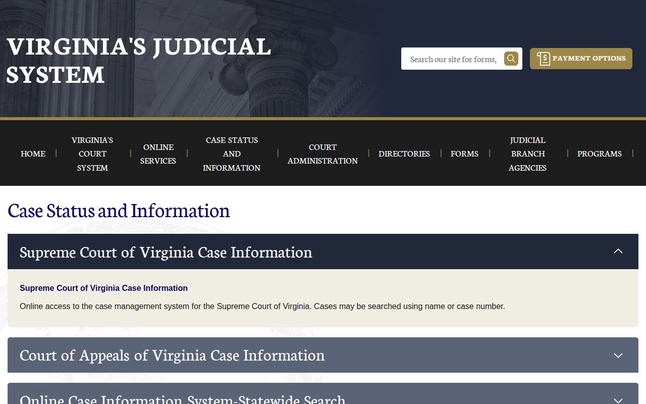 Pulaski County arrest-record court disposition lookup source